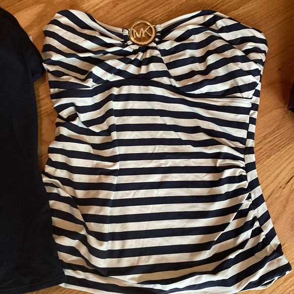 Michal kits Navy and Striped Swimwear Set.  3pieces - Picture 3 of 4